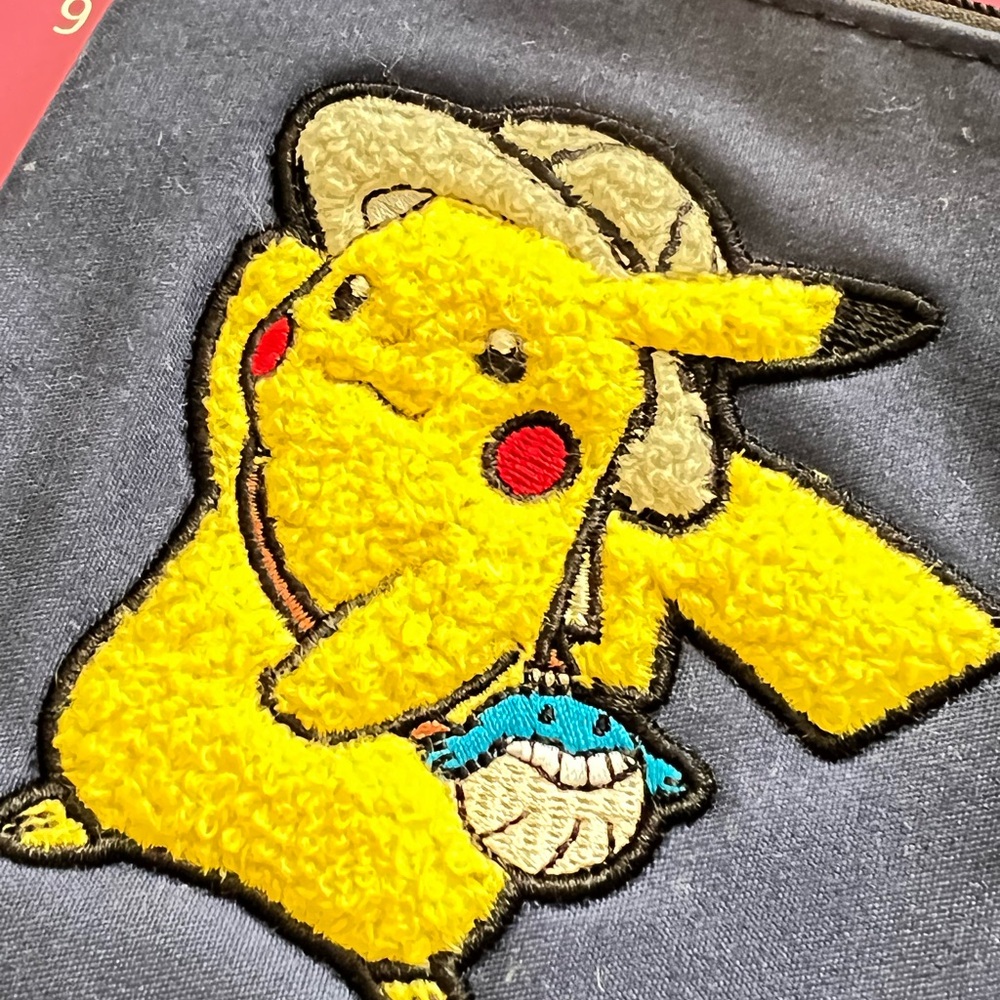 NEW POKEMON Detective Pikachu Pouch 2 Set - Blue and Navy - Picture 7 of 10